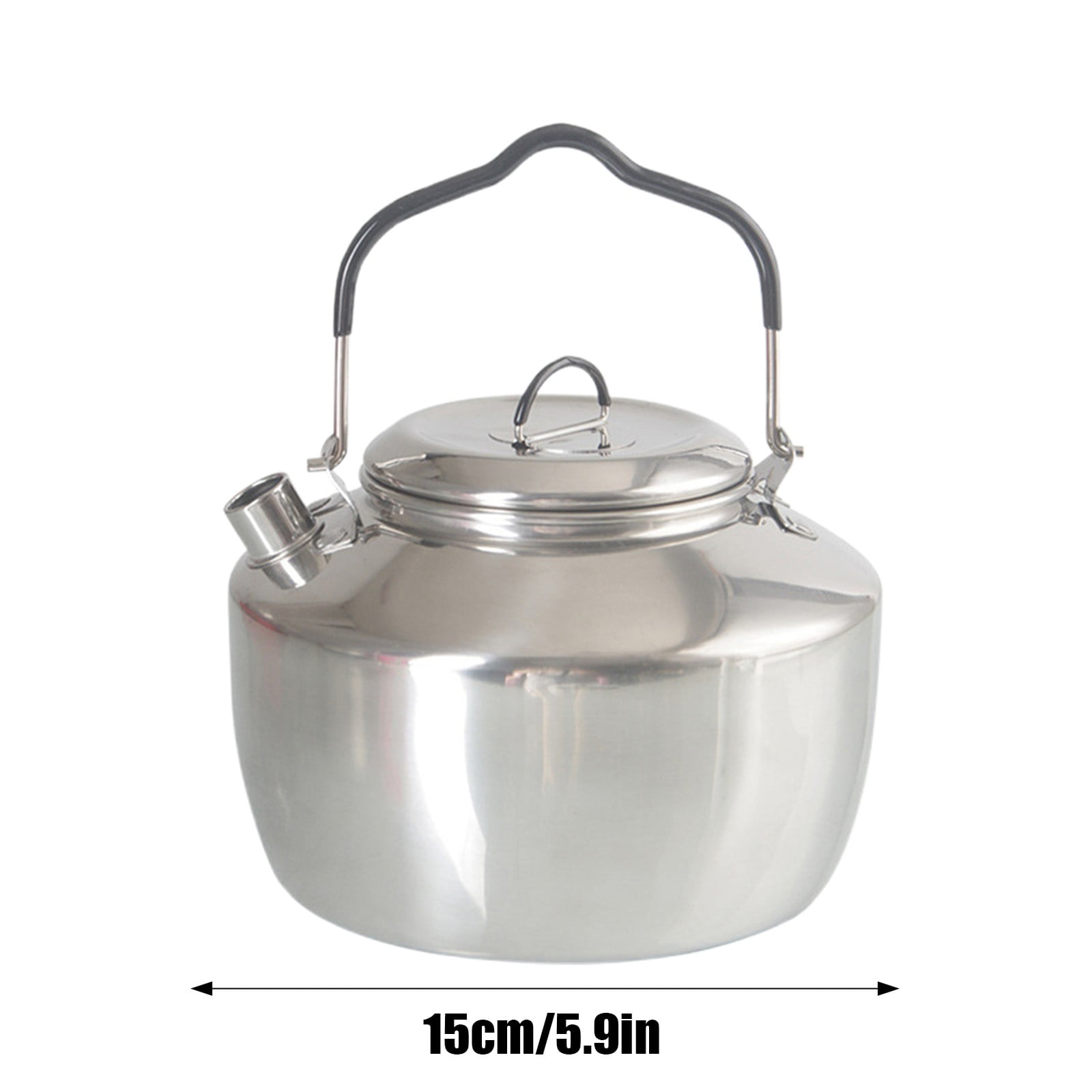 Bouilloire - CIKONIELF - 1,2 L - Acier inoxydable - Induction - Poignée