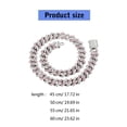 thumbnail image 5 of LICEWO Ice Cuban Necklace Adjustable Length Chain Showstoppers for Party Daily Wear, 5 of 20