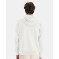 thumbnail image 3 of ComfortWash by Hanes Garment Dyed Unisex Hooded Pullover Sweatshirt GDH450 - White Size S, 3 of 5