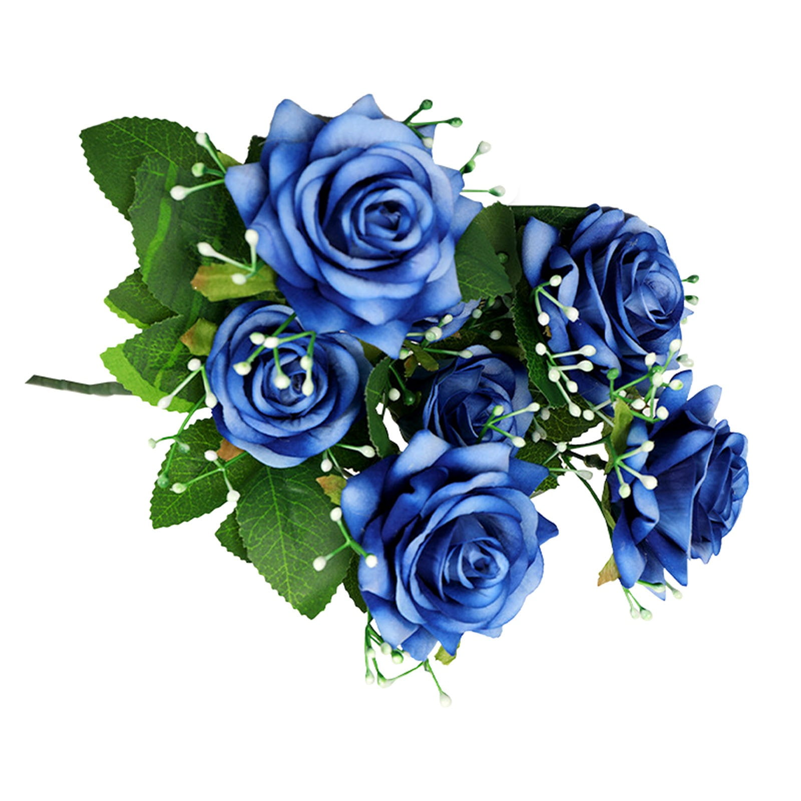 Bunch Faux Roses Rose Home Party Wedding Decor Fake Rose Bouquet Roses