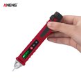 thumbnail image 2 of ANENG VC1010 Non-Contact AC Voltage Tester with Variable Sensitivity -1000V Dual Electrical Tester Pen LCD Display Portable Voltage Detector with Beeps Flashes Flashlight, 2 of 7