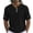 Black, variant on Mens Button Henley Shirts Solid Color Short Sleeve Loose Fit Tops Summer Fashion Beach Vacation Clothes for Daily Wear Army Green M