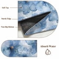 thumbnail image 6 of Round Rugs 5Ft, Blue Floral Spring Round Area Rug Washable Indoor Throw Carpet, Watercolor Art Elegant Botanical Soft Non Slip Circle Rug for Cabinet Bathroom Home Decor Aesthetic, 6 of 8