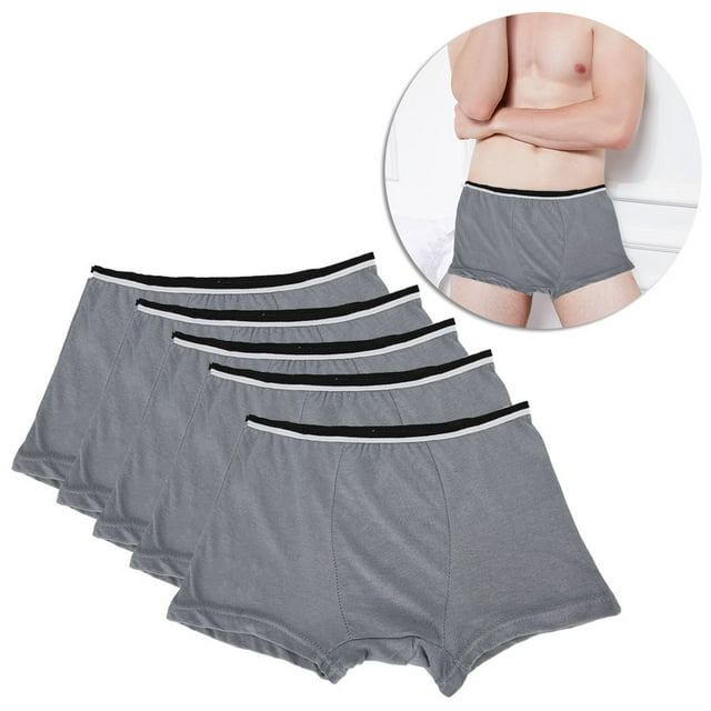 Ropa interior desechable para hombres, 5 piezas, ropa interior desechable para hombres, ropa interior desechable para hombres, boxers desechables de rendimiento sólido