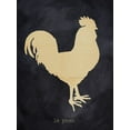 thumbnail image 2 of Lula Bijoux And Company 19x24 Black Ornate Wood Framed with Double Matting Museum Art Print Titled - Rooster, 2 of 4