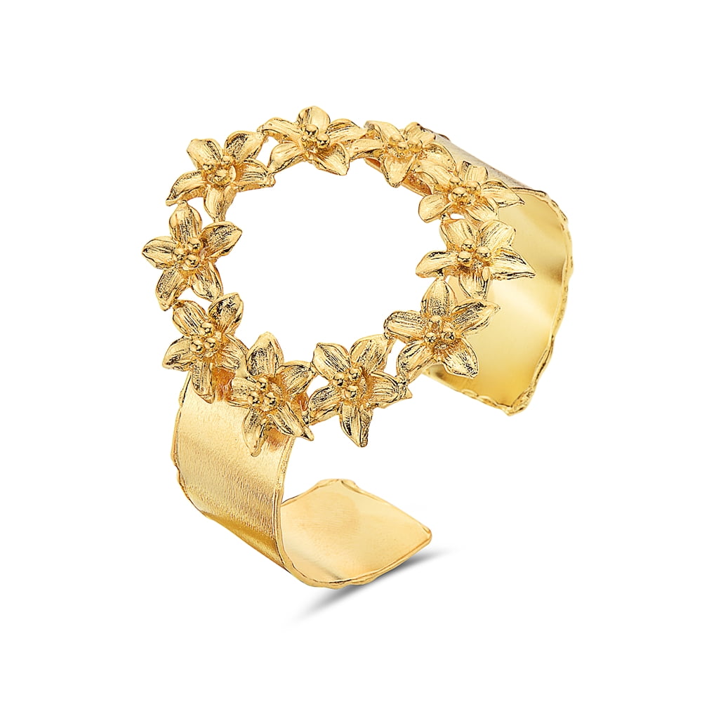 Jewelry Fiesta Luxury Bracelet Daisy Flower Cuff Bracelet for