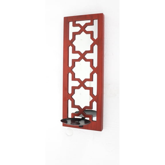 Candle Holder-Finish:Red