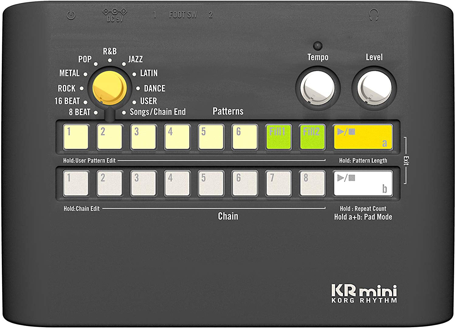 Korg KR-MINI Rhythm Machine with 60 Drum Patterns