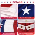 thumbnail image 3 of Abanico plisado estadounidense Flag Gralima de 2 x 4 pies, 3 unidades, poliéster, 3 of 6