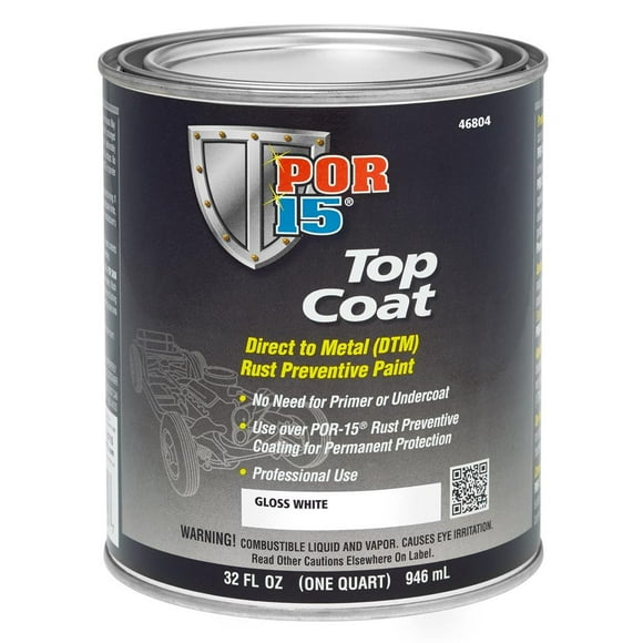 Por 15 Peinture 46804 Blanc Lustré; Pot; 1 Quart; Simple