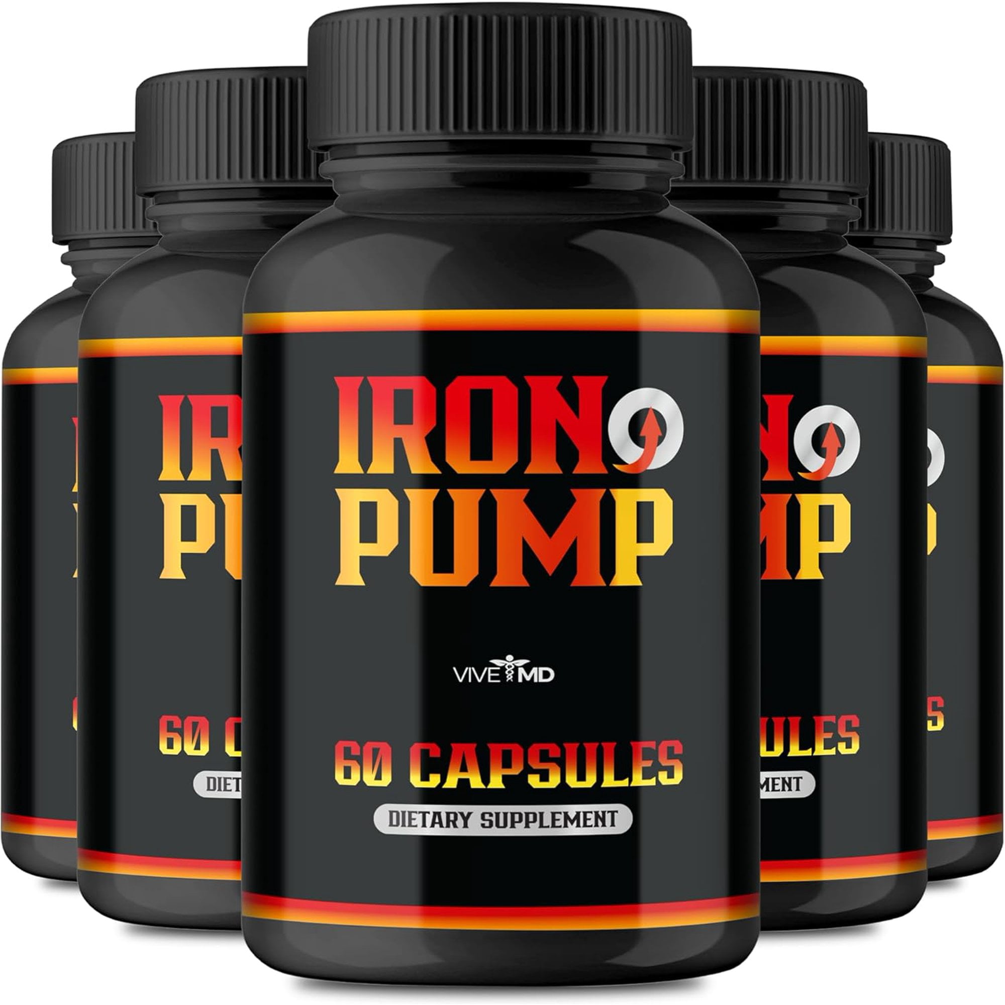 Iron Pump for Men Capsules Official Formula, Iron Pump Ed Pills Advanced Formula (5 Pack)
