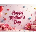 thumbnail image 3 of Floral Happy Mother's Day Backdrop Banner Decoration Background Flower Print Party Supplies Wall Hanging Photography Props Mother's Day Celebration, 3 of 7