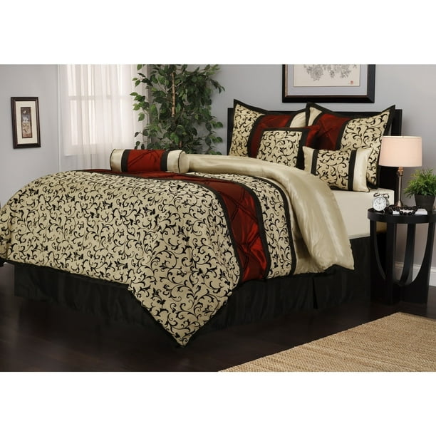 Nanshing Grand Avenue Cristy 7 Piece Bedding Comforter Set Com - Raspberry Colored Bedding Nanshing Grand Avenue Cristy 7 Piece Bedding Comforter Set Com - Raspberry Colored Bedding