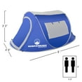 thumbnail image 2 of Wakeman Outdoors 2 Person Pop Up Tent with Layered Door and Carry Bag, Blue, 2 of 7