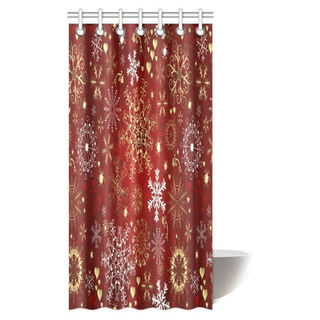Pop Christmas Shower Curtain Xmas Vintage Celebration Decor