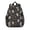Skull and Heart, variant on Skull and Bow Gothic Pattern Backpack for School, Cute School Bag with Adjustable Shoulder Straps and Padded Back, 15"x11.42"x5.5"