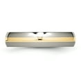 thumbnail image 3 of Titanium 14k Gold Inlay 5mm Wedding Band Ring Man Precious Metal   For Dad Mens  For Him, 3 of 11