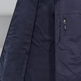 thumbnail image 4 of Men's Vest Fall Multi Pocket Turn Down Collar Have Zipper Solid Color Warm Outerwear Vest, 4 of 4