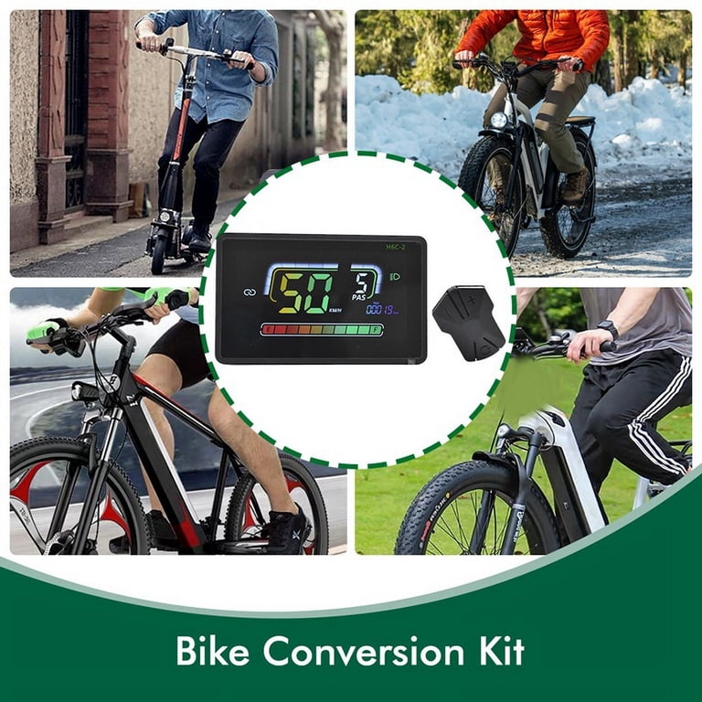 H6C-2 E-Bike Bluetooth LCD Display Meter Electric Scooter Speedometer  Dashboard UART for Mountain Electric Bike 5PIN