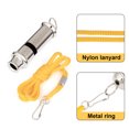 thumbnail image 3 of TOPTIE 2 PCS Whistles with Lanyard, Silver Sports Referee Whistle for Lifeguard, Emergency-Silver, 3 of 6
