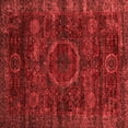 thumbnail image 1 of Ahgly Company Indoor Square Abstract Red Modern Area Rugs, 4' Square, 1 of 4
