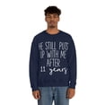 thumbnail image 4 of 11th Anniversary Wife Sweatshirt, Gifts, Sweater Shirt, 4 of 9