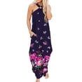 thumbnail image 2 of SMihono Robe Maxi Bohème d'Été pour Femmes Grande Taille Robe Maxi Bohème d'Été pour Femmes Robe Décontractée Croisée Sans Manches Fendue Longue Robe de Plage avec Poches Robe de Plage, 2 of 7