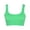 AA-Green, variant on Ribbed Sports Bras for Women U Back Wireless Yoga Workout Cami Shirts Solid Color Casual Undershirt Gym Activewear Black S