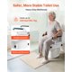 thumbnail image 4 of Asiento de inodoro elevado VEVOR, 300 libras, carga en 3 niveles, ajustable, 4 of 9