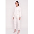 thumbnail image 3 of Women's Rhinestone Drop Shoulder Fleece Lined Sweatshirt, 3 of 4