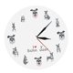 thumbnail image 4 of Reloj de pared con diseño de Schnauzer de 12 pulgadas, reloj analógico redondo creativo que no hace tictac, reloj colgante de pared silencioso para la, 4 of 9