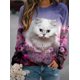 thumbnail image 3 of Sudadera con capucha de tigre divertida, sudaderas con capucha de moda para mujer, sudaderas con estampado de gato, ropa de cuello redondo, jerséis kawaii, sudaderas para mujer, sudaderas con animales, 3 of 5