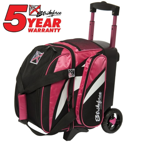 Cruiser Single Roller Bowling Ball Bag - Pink/White/Black