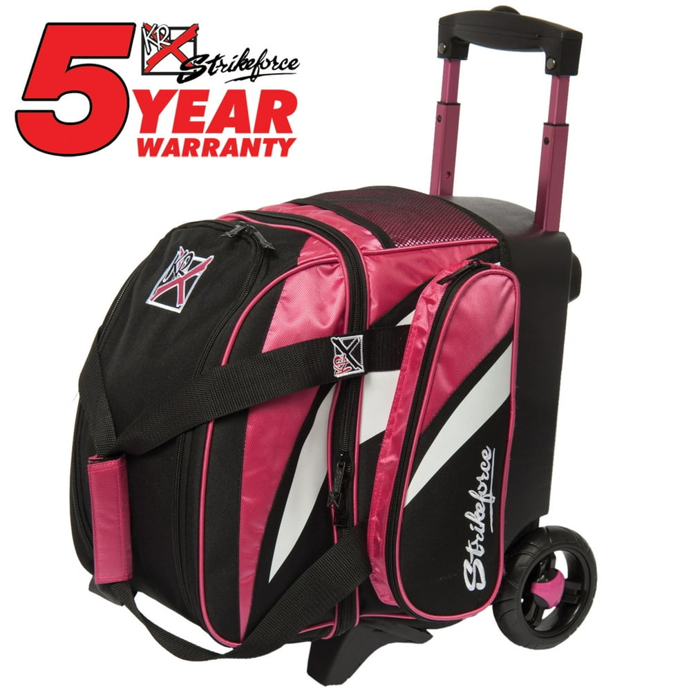 Cruiser Single Roller Bowling Ball Bag Pink/White/Black