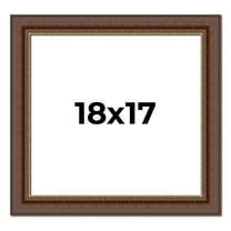 18x17 Copper and Brown Real Wood Picture Frame Width 2 inches | Interior Frame Depth 0.5 inches |