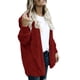 thumbnail image 4 of UKAP abrigo para mujer, prendas de vestir con capucha, chaqueta tipo cárdigan, abrigos peludos informales de manga larga para mujer, 4 of 6