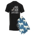 thumbnail image 1 of CafePress - Real Men Love Cats Pajamas - Men's Dark Pajamas, 1 of 1