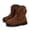 Coffee, variant on Xijirk Girls Suede Ankle Boots with Side Zipper and 3D Bow for Fall Outfits and Daily Wear,12-18 Months