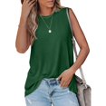 thumbnail image 4 of yunLCZ Square Neck Tank Top High Neck Tank Tops For Women Loose Fit Sleeveless Top Summer Clothes Womens Tunic Tops To Wear With Leggings Summer Sleeveless Tops, 4 of 4