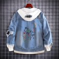 thumbnail image 5 of JoJo's Bizarre Adventure Chaquetas vaqueras Anime Fifures Hole Coat Sudaderas Para Hombres Jean Cosplay disfraces regalos de navidad, 5 of 5