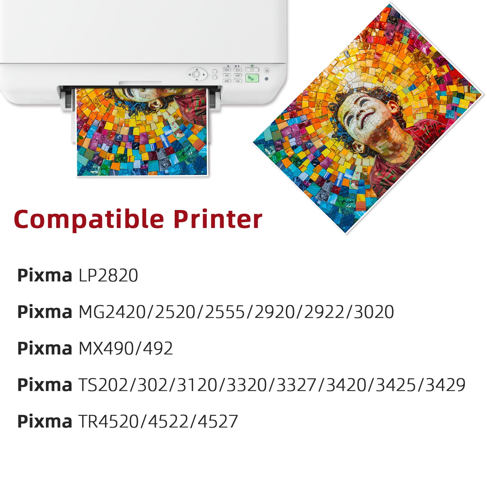 245XL Ink Cartridge for Canon 245 Black Ink for Pixma TR4520 MX490 492 Ip2820 TS202 302 3327 MG2420 2520 2555 3020 ( 2 Black)