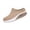 Khaki, variant on Orthopedic Mule Clogs for Women Stretch Knitted Platform Closed Round Toe Comfortable Breathable Air Cushion Walking Sliipers Open Back Wedge Heel Casual Mules Sneaker with Arch Support