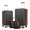B-Black(Expandable), variant on Expandable Luggage 4 Piece Sets, 20+28" Luggage Travel Suitcase with Duffle Bags,White&Brown