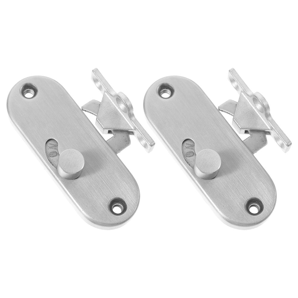 Heavy Duty Stainless Steel Door Hook Latch For Barn, Gate, Window, Sliding Door, Privacy Lock 4 In. Silver 249PH05122D - The Home Depot