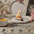 thumbnail image 7 of Onader Dinnerware Sets for 4, 12-Piece Plates and Bowls Set, Stoneware Dinning Ware Set for Kitchen, Dishwasher & Microwave Safe, Milky Coffee, 7 of 7