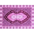 thumbnail image 1 of Ahgly Company Indoor Rectangle Abstract Purple Modern Area Rugs, 4' x 6', 1 of 4