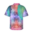 thumbnail image 3 of Bixox Men's Hawaiian Shirts Men's Vintage Mandala Print Short-Sleeve Shirt-Large, 3 of 8