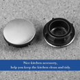 thumbnail image 2 of STOBOK 2pcs Kitchen Faucet Hole Cover Stainless Steel Kitchen Sink Tap Hole Cover Soap Dispenser Hole Cover for Home Kitchen (25-30mm Installtion Hole, 2 of 2