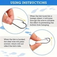 thumbnail image 4 of 30Pcs Weedless Fishings Hook Wackys Rig Hook Replacement AntiHanging Bottom Mouthguard Fishes Hook for Soft Worm Baits, 4 of 9