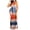 Navy, variant on IROINNID Women's Sleeveless Bodycon Dress Round Neckline Tie-dye Ladies Halterneck Button Long Dress Strapless Print Dress